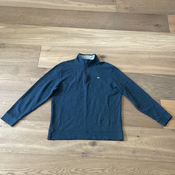 Vineyard Vines Quarter Zip Pullover 100% Pima Cotton Size Large - Picture 2 of 11